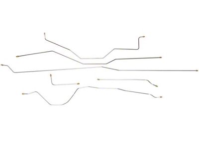 1958-1959 Chevy-GMC Truck 2/4WD Standard Cab Shortbed Manual Drum Brake Line Set 6pc, OE Steel