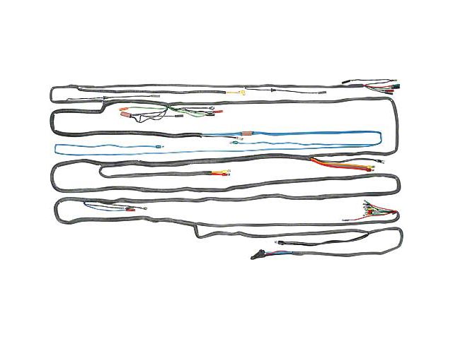 1958-1959 Ford Thunderbird Body Wiring Harness, 36 Terminals, Without Brake Relay, Convertible