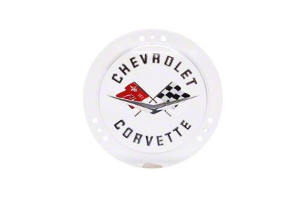 1958-1960 Corvette Front and 1958-1962 Rear Emblem, Service Silver, Sold as Each