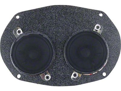 Custom Autosound 1958-1960 Ford Thunderbird Console Mounted Dual Front Speaker Assembly, 60 Watts