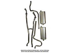 1958-1960 Ford Thunderbird Exhaust System, Without Resonators, 352, T