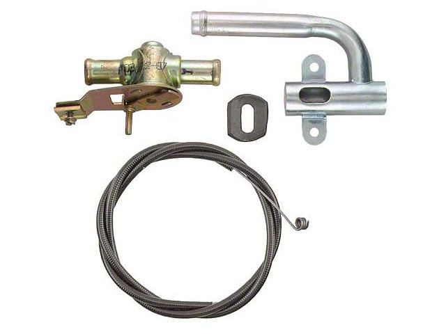 1958-1960 Ford Thunderbird Heater Hot Water Control Valve Kit