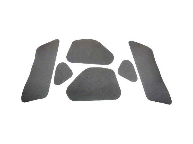 1958-1960 Ford Thunderbird Hood Insulation Pad Set, Die-Cut, 6 Pieces