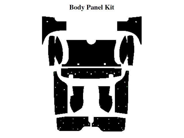 1958-1960 Ford Thunderbird Insulation Kit, Body Panel Kit, For Convertible