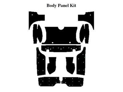 1958-1960 Ford Thunderbird Insulation Kit, Body Panel Kit, For Coupe