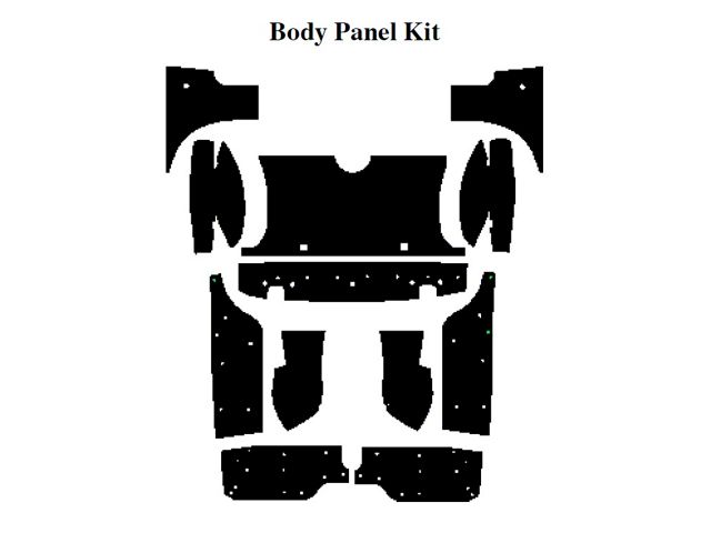 1958-1960 Ford Thunderbird Insulation Kit, Body Panel Kit, For Coupe
