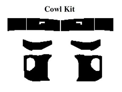 1958-1960 Ford Thunderbird Insulation Kit, Cowl Kit, For Coupe