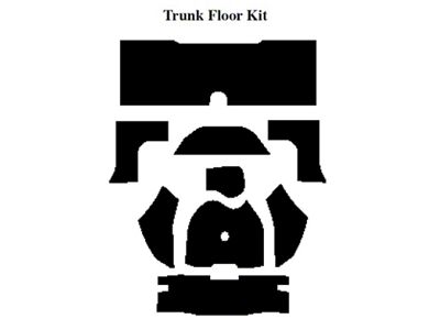 1958-1960 Ford Thunderbird Insulation Kit, Trunk Floor Kit, For Convertible