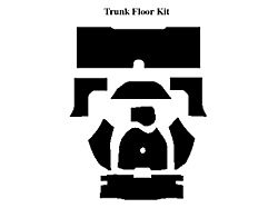 QuietRide Solutions Insulation Kit, Trunk Floor Kit, For Coupe (58-60 Ford Thunderbird)