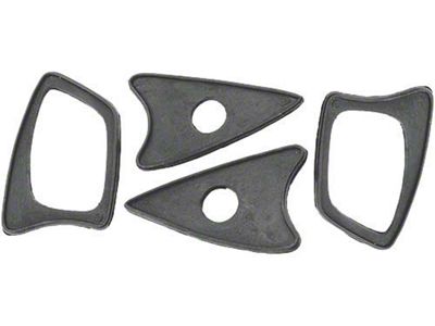 1958-1960 Ford Thunderbird Outside Door Handle Pad Set, 4 Pieces, Rubber