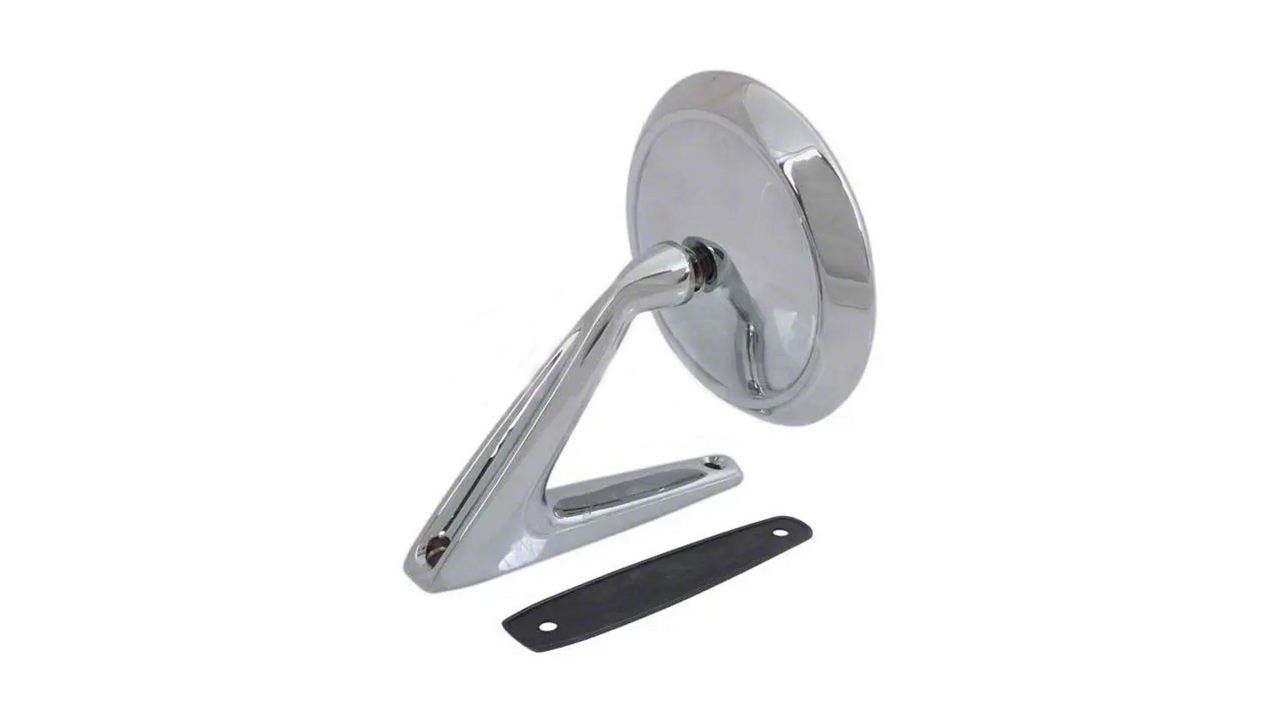 Ecklers Outside Rear View Mirror/ Hooded W/ Ribs/ Incl. Gasket