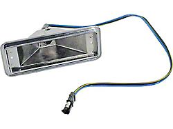 1958-1960 Ford Thunderbird Parking Light Body, Steel, With Correct Wire Pigtail, Black