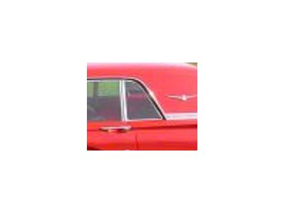 1958-1960 Ford Thunderbird Quarter glass, - Clear