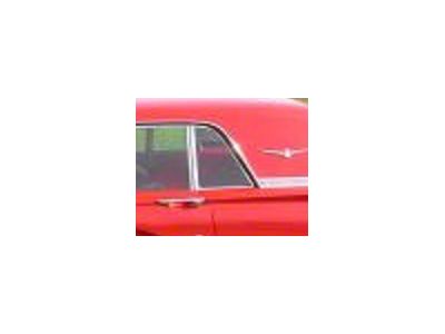 1958-1960 Ford Thunderbird Quarter glass, - Light grey, light smoke