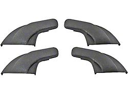 1958-1960 Ford Thunderbird Seat Hinge Cover Set, 4 Pieces, Black Plastic