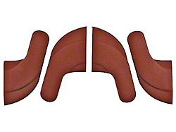 Seat Hinge Cover Set, 4 Pieces, Red Plastic (58-60 Ford Thunderbird)