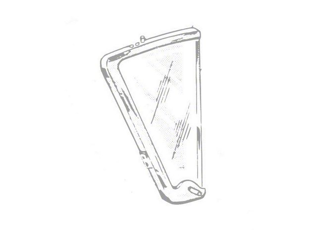 1958-1960 Ford Thunderbird Vent glass, - Clear