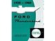 1958-1960 Thunderbird Convertible Top Repair & Adjustment Manual, 30 Pages