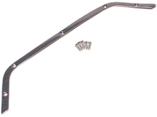 1958-1962 Corvette Console Molding Upper With Screws (Convertible)