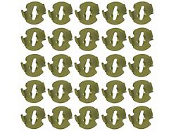 1958-1962 Corvette Emblem Winged Speed Nut Package 1/8 Front And Rear (Convertible)