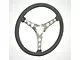 Steering Wheel, New, 15, Black Leather Wrapped, 58-72 (Convertible)
