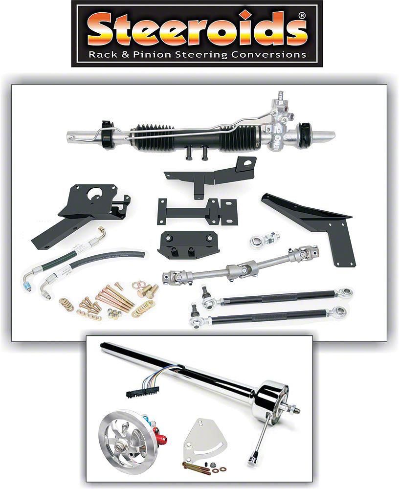 Ecklers Steeroids Manual Steering Rack and Pinion Conversion Kit with