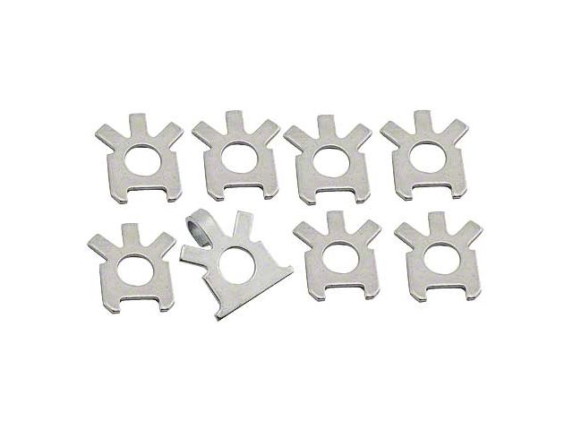 1958-1962 Ford Thunderbird Exhaust Manifold Lock Tab Set, 8 Pieces, Right, 352 & 390 V8