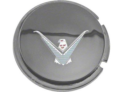 1958-1963 Ford Thunderbird Roof Side Emblem, Plastic Insert, Black