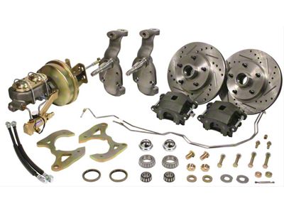 1958-1964 Chevy Front Drop Spindle Power Disc Brake Kit