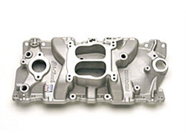 1958-1986 Chevy 37011 Performer EGR Polished Intake Manifold for Small Block Chevy