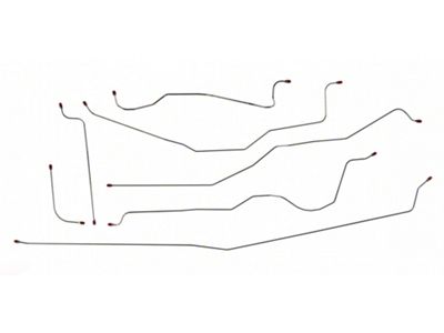 1958-59 Chevy-GMC Truck Brake Line Kit Stainless Steel Short Bed