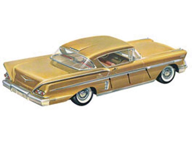 1958 Chevy Impala 2-Door Exterior Side Trim Inserts Aluminum (Impala Sports Coupe)