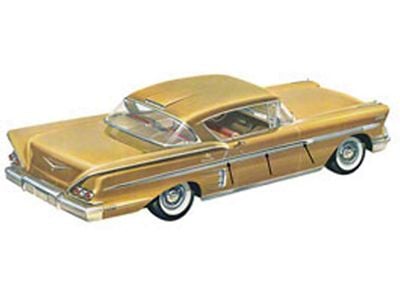 1958 Chevy Impala 2-Door Exterior Side Trim Inserts Aluminum (Impala Sports Coupe)