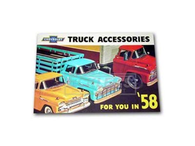 1958 Chevrolet Truck Color Accessory Brochure