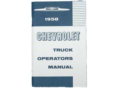 1958 Chevy Truck Owners Manual