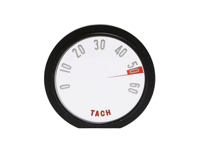 1958 Corvette Tachometer Face, 6000 RPM, Sold as Each