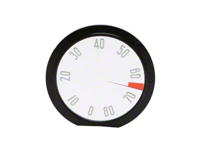 1958 Corvette Tachometer Face, 8000 RPM, Sold as Each