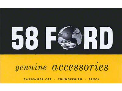 1958 Ford Car Accessory Brochure