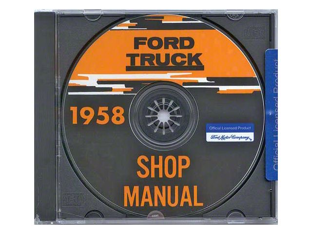 1958 Ford Pickup Shop Manual On USB