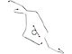1958 Ford Thunderbird OEM Steel Manual Front Drum Brake Line Kit, 3 Pieces (Manual Front Drum Brakes)