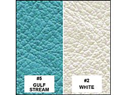 Vinyl Front Bucket Seat Covers, Gulfstream 5 & White 2 Trim Code XM (1958 Ford Thunderbird)