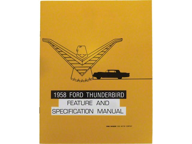 1958 Thunderbird Facts & Features Manual, 16 Pages