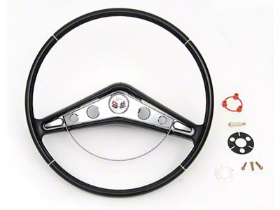 Steering Wheel with Horn Ring and Emblem (59-60 Impala)