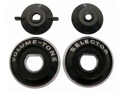 1959-1960 Corvette Radio Control Knob Bezels (Convertible)