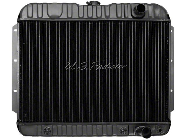 1959-1960 El Camino Radiator, Small Block, 4-Row, For Cars With Manual Transmission & Without Air Conditioning, U.S. Radiator