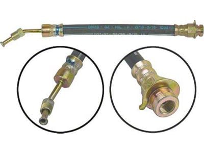 1959-1960 Ford Thunderbird Outer Front Wheel Brake Cylinder to Connector Hose, 9-1/2 Long