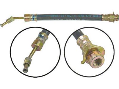 1959-1960 Ford Thunderbird Outer Front Wheel Brake Cylinder to Connector Hose, 9-1/2 Long