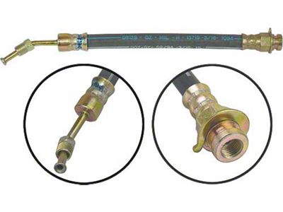 1959-1960 Ford Thunderbird Outer Front Wheel Brake Cylinder to Connector Hose, 9-1/2 Long
