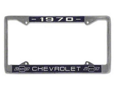 1959-1963 El Camino Dealership License Plate Frame, Chrome