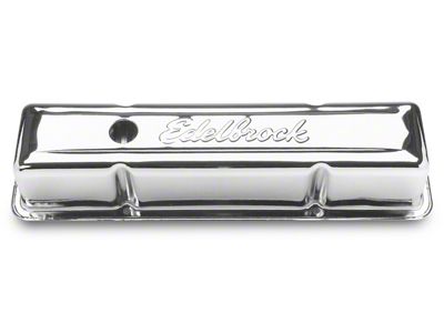 1959-1981 Corvette Edelbrock 4649 Valve Cover Tall Chrome 307-400